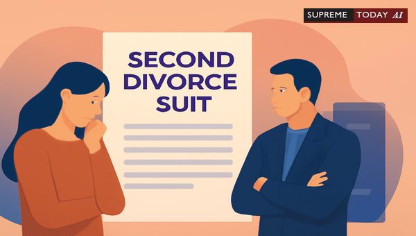 Maintainability of Second Divorce Petition After Prior Dismissal for Non-Appearance