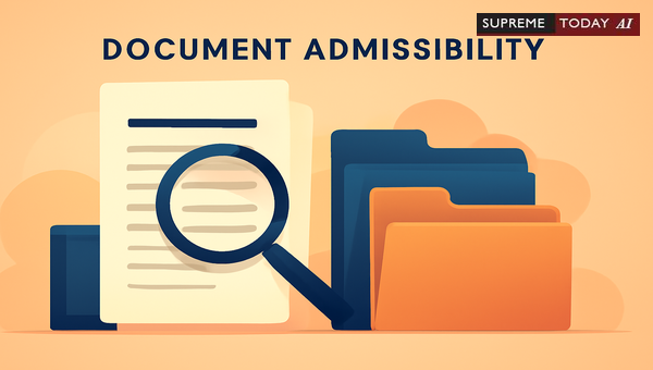 Admissibility of Documents in Indian Courts: Evidentiary Principles and Registration Rules