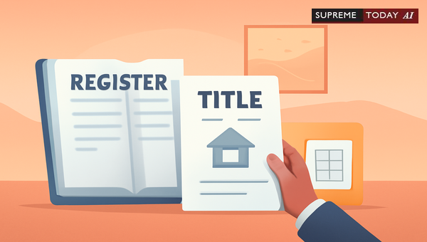 Does Basic Tax Register (BTR) Entry Confer Legal Property Title in India?