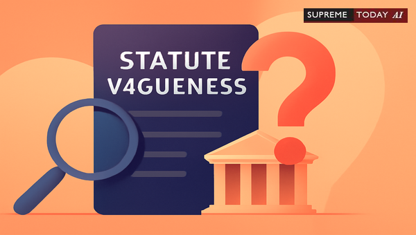 Does Statute Vagueness Make It Inactive?