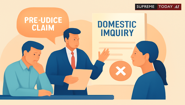 Can Employees Claim Prejudice in Domestic Enquiry After Participating Without Objection?