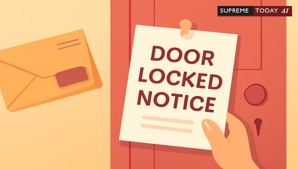 Deemed Service Status of Legal Notices Returned with Door Locked Postal Endorsements