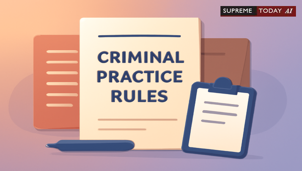 Status of Draft Rules of Criminal Practice 2021: Why They Remain Non-Binding Guidelines