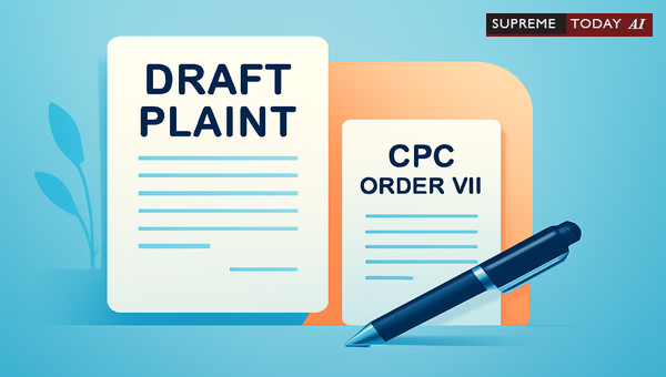 Essential Requirements for Drafting a Plaint Under Order VII of the Code of Civil Procedure