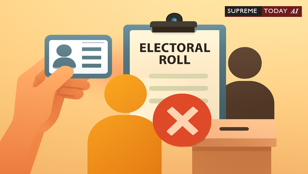 Can dual voter registration disqualify candidates from contesting Indian elections?