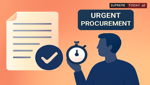 Legal Standards for Dispensing With E-Tendering Requirements in Urgent Procurement Cases