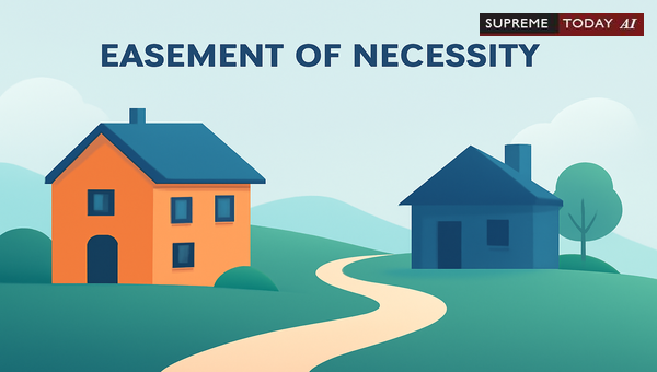 Claiming Easement of Necessity for Pathways Through Property Middle Under Indian Easements Act