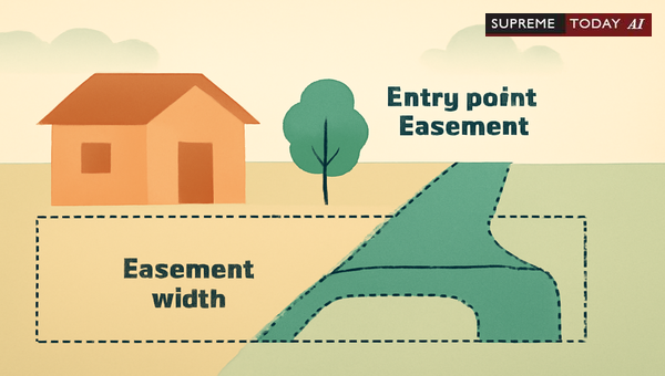 Determining Easement Width and Entry Points in Indian Property Disputes