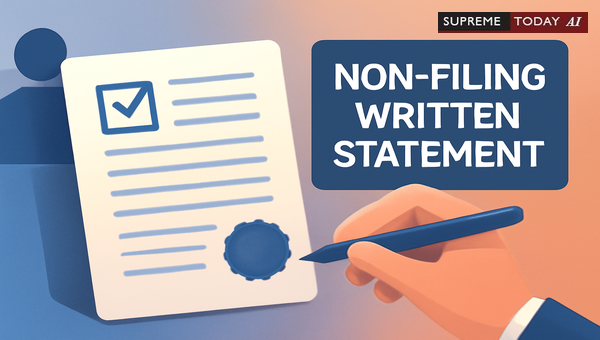 When Does Non-Filing a Written Statement Constitute an Admission in Civil Litigation?