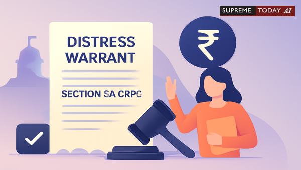 Enforcing Maintenance Orders via Distress Warrant Under Section 125 CrPC Procedures