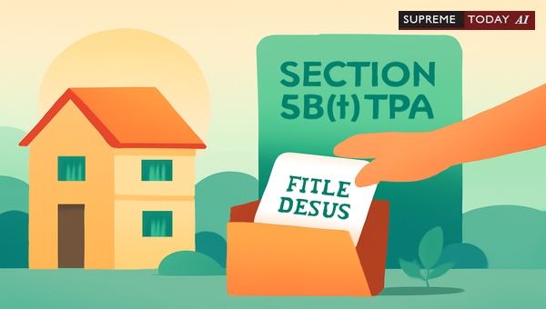 Equitable Mortgage by Deposit of Title Deeds under Section 58(f) of the Transfer of Property Act