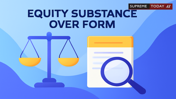 Equity’s Substance Over Form Principle in Contractual Disputes and Property Alienation