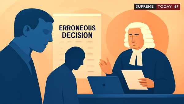 Can Erroneous Judicial Decisions Justify Departmental Enquiries Against Judicial Officers?