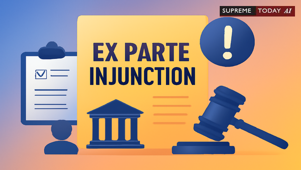 Essential Legal Criteria for Valid Ex Parte Injunctions in Urgent Judicial Matters