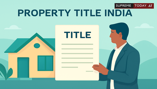 Establishing Legal Title to Immovable Property in India: Doctrine, Registration, and Disputes