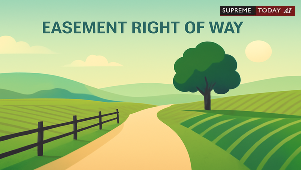 Legally Establishing Prescriptive Easementary Right of Way in Agricultural Land Disputes