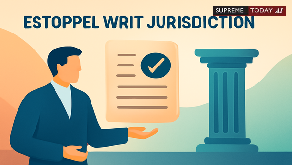 Estoppel in Writ Jurisdiction Under Article 226: Judicial Application and Limitations
