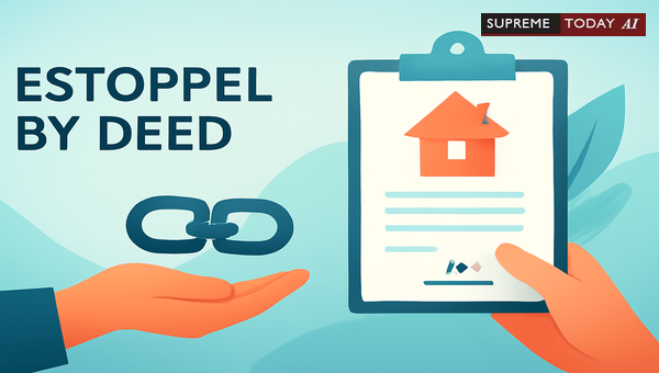 Estoppel by Partition Deed: Implications for Property Claims and Family Settlements