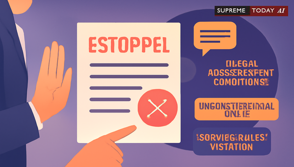 Illegal or Unconstitutional Advertisement Conditions Cannot Be Enforced by Estoppel Doctrine