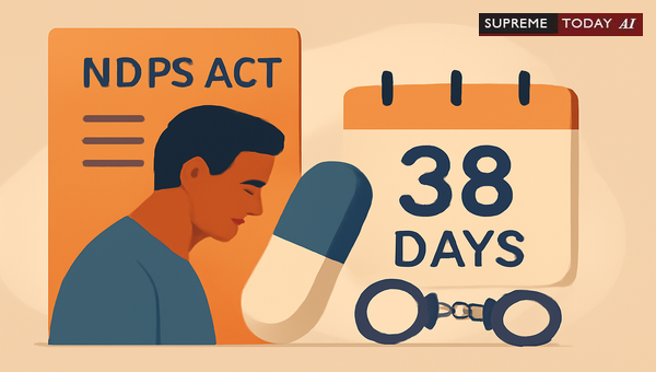 Legality of 38-Day Pretrial Detention for 40 Etimizol Tablets Under the NDPS Act