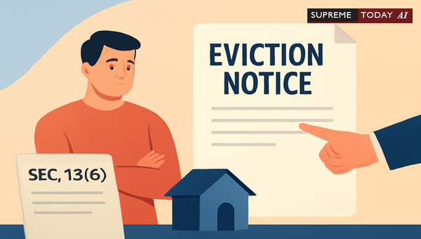Supreme Court Ruling on West Bengal Premises Tenancy Act Section 13(6) Eviction Notices