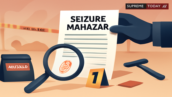 Evidence Seizure Procedures and Admissibility Standards for Crime Scene Investigations in India