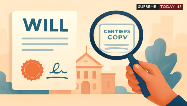 Evidentiary Standards for Certified Photocopies of Unregistered Wills from Municipal Records