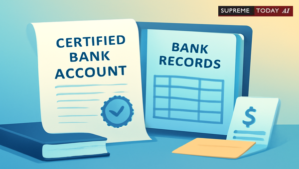Admissibility of Certified Bank Accounts as Prima Facie Evidence Under Bankers' Books Proof Act