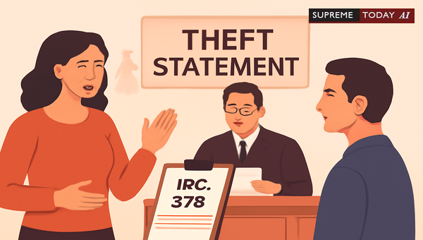 Evidentiary Value of Defendant’s First-Time Theft Location Claims in Indian Criminal Trials