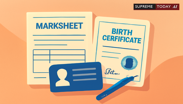 Evidentiary Value of a Parent's Name in Educational Marksheets and School Records