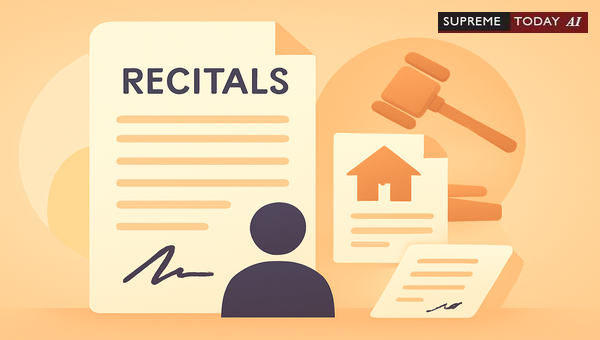 Evidentiary Value of Recitals in Third-Party Documents for Proving Property Title and Possession