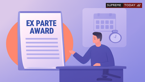 Validity of Section 71 Ex Parte Awards Passed on the Initial Date of Adjournment
