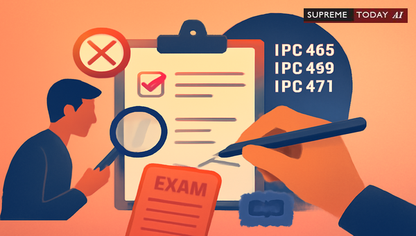 Does Tampering with Exam Marks Amount to Forgery Under IPC Sections 465, 468, and 471?