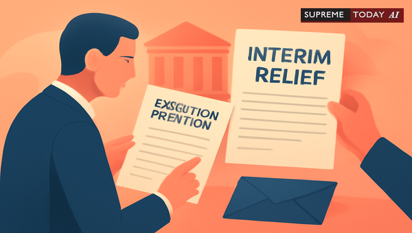 Maintainability of Execution Petitions Against Active Interim Relief in Commercial Suits