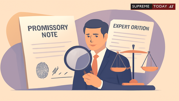 Admissibility of Expert Opinion in Promissory Note Authenticity and Debt Recovery Litigation