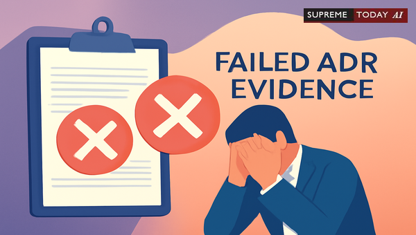 Admissibility of Failed ADR Proceedings and Settlement Efforts in Indian Civil Suits