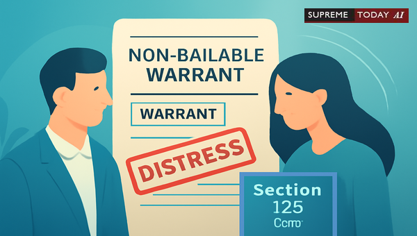 Legality of Family Courts Issuing Non-Bailable Warrants under Section 125 CrPC Without Distress Warrants