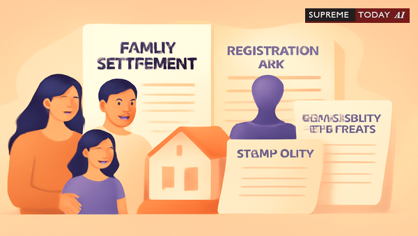 Admissibility of Family Settlement Deeds: Registration and Stamp Duty Requirements in India