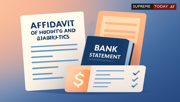 Compulsory Filing of Affidavit of Assets and Liabilities with Three-Year Bank Statements