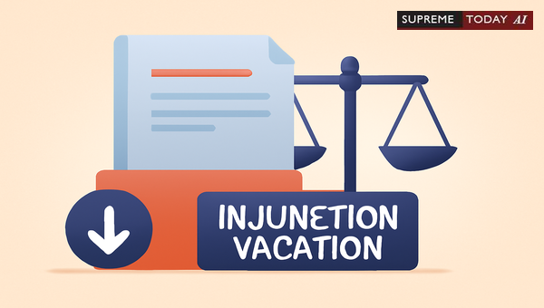 Filing Injunction Vacation Petitions Under Order 39 of the Code of Civil Procedure