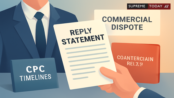 Filing Reply Statements in Commercial Suits: Strict Timelines and Procedural Compliance