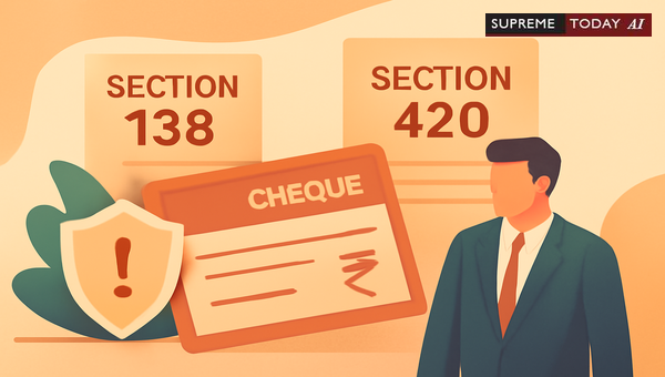 Can You File Section 138 NI Act and 420 IPC Cases Simultaneously for Cheque Bounce?