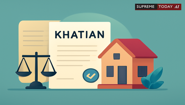 Can You File a Suit for Declaration and Injunction Using Only a Khatian Without a Title Deed?