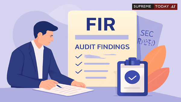 Can FIR Be Lodged on Internal Auditor Report Under Section 81(5B) of Co-operative Societies Act?