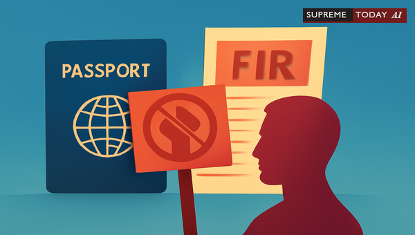 Can FIR for Political Agitation Block Passport?