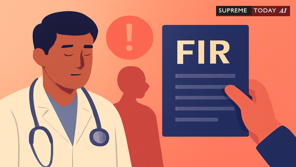 Registration of FIR Against Doctors for Medical Negligence: Supreme Court Guidelines and Safeguards