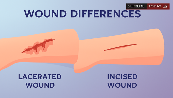 Forensic Distinction Between Lacerated and Incised Wounds in Criminal Assault Trials