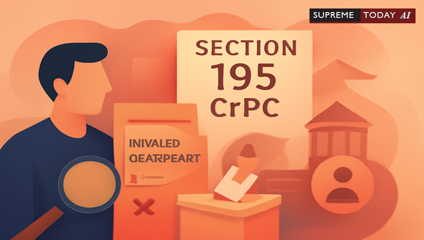 Forged Educational Certificates in Panchayat Elections: Does Section 195 CrPC Bar Prosecution?