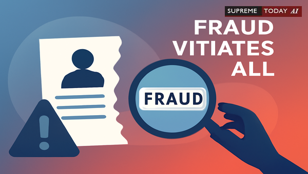 Fraud Vitiates All: Legal Doctrine Nullifying Fraudulent Judicial Acts and Transactions
