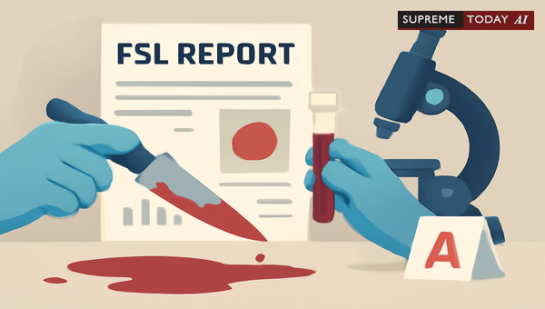 Evidentiary Impact of Inconclusive FSL Reports on Bloodstained Weapons in Criminal Trials